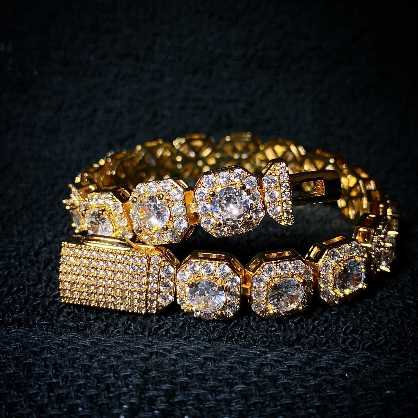 BHG's GlitzAura Clustered Tennis Bracelet